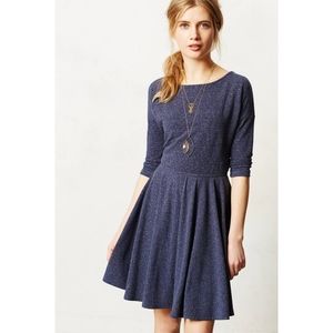 Anthropologie PUELLA Blue Midday Skater Dress
